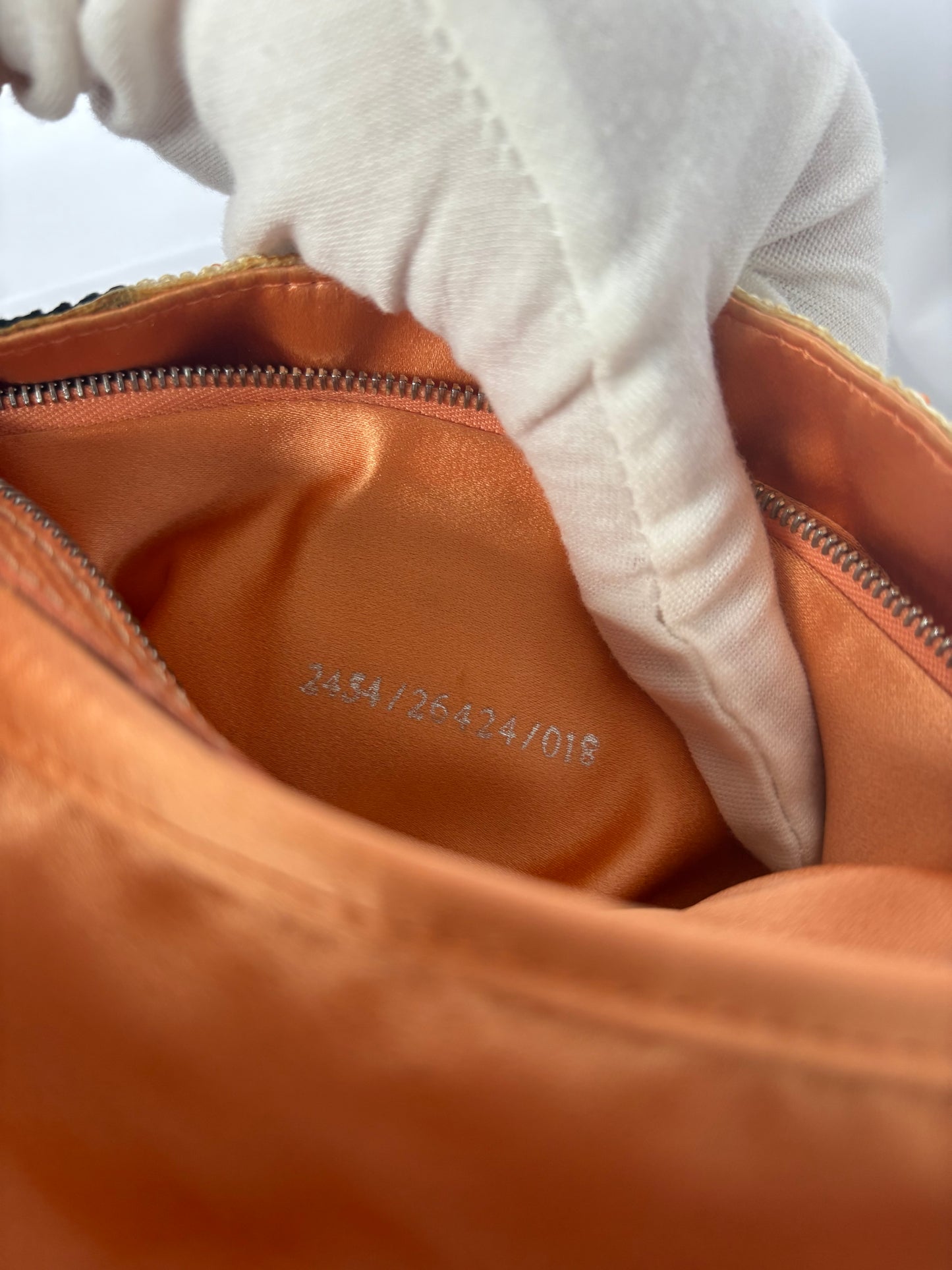 Fendi Baguette Embellished Swirl Pattern