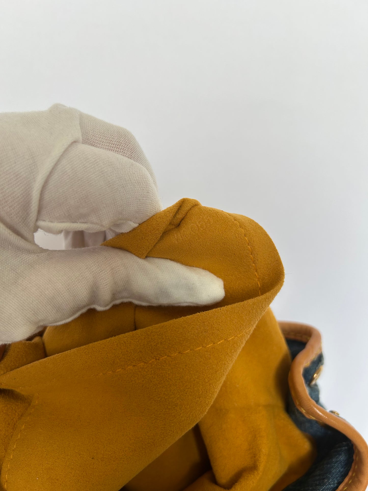 Louis Vuitton denim monogram pleaty bag