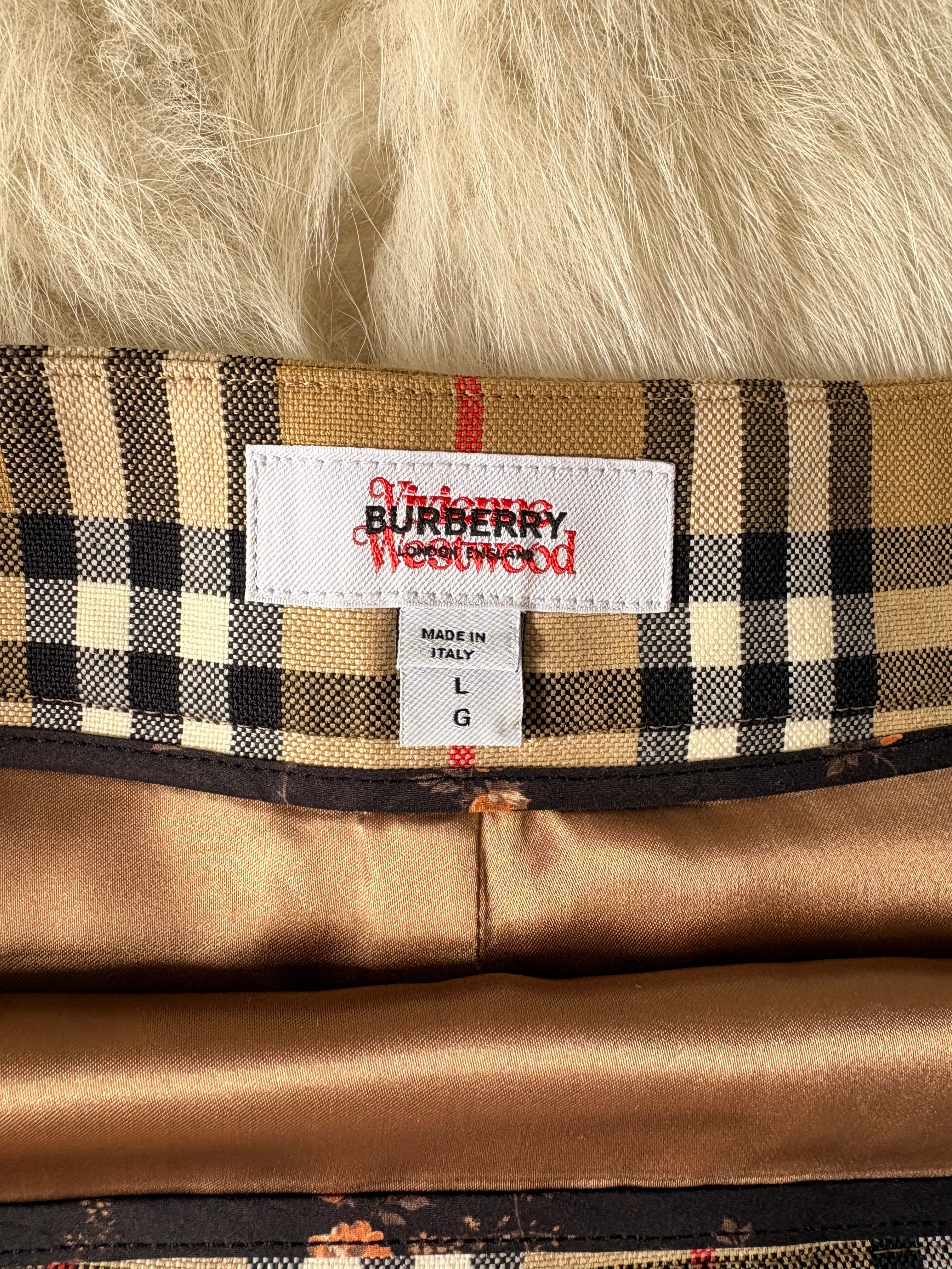 Burberry x Vivienne Westwood micro mini skirt