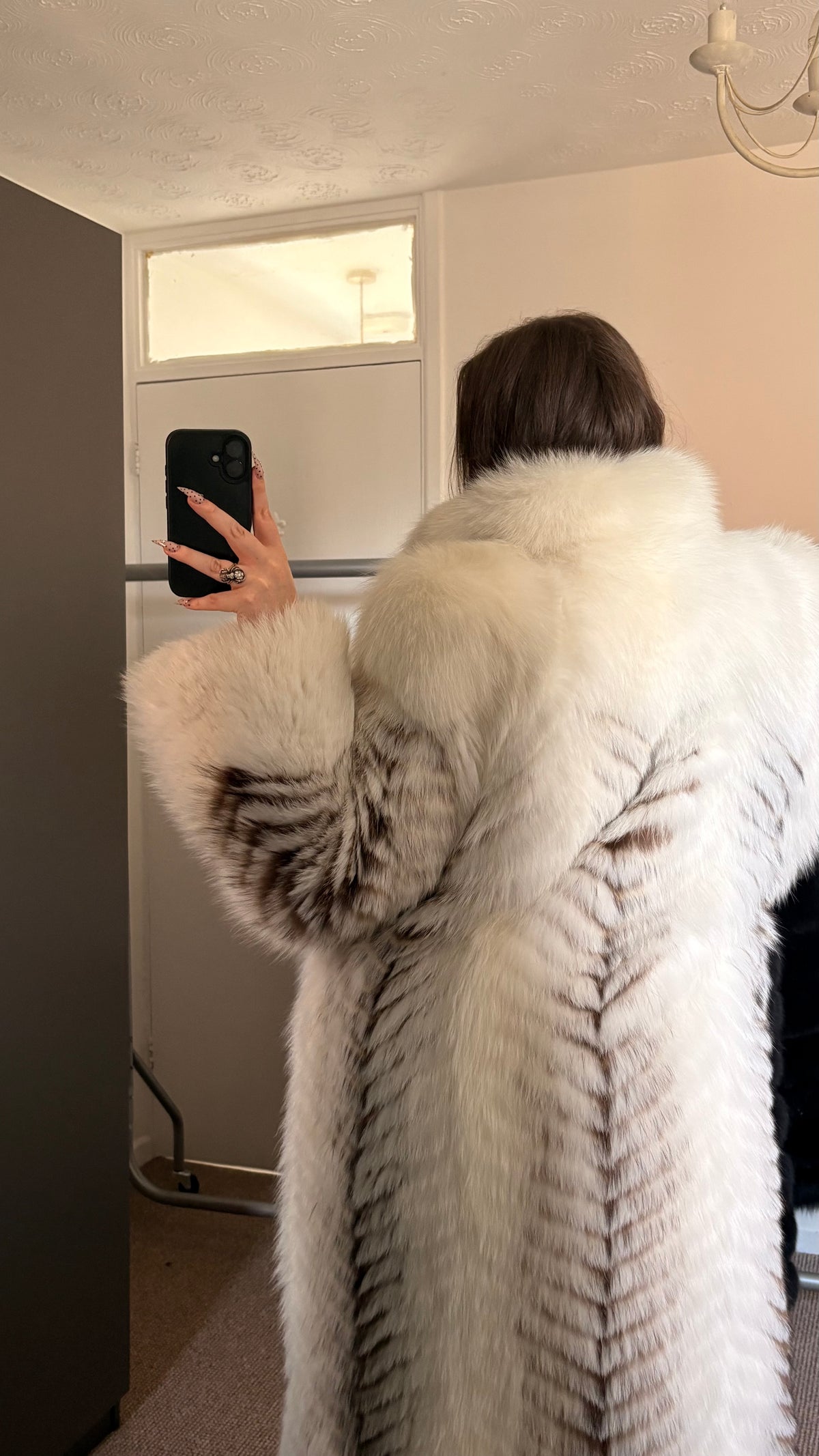 Vintage fox fur coat