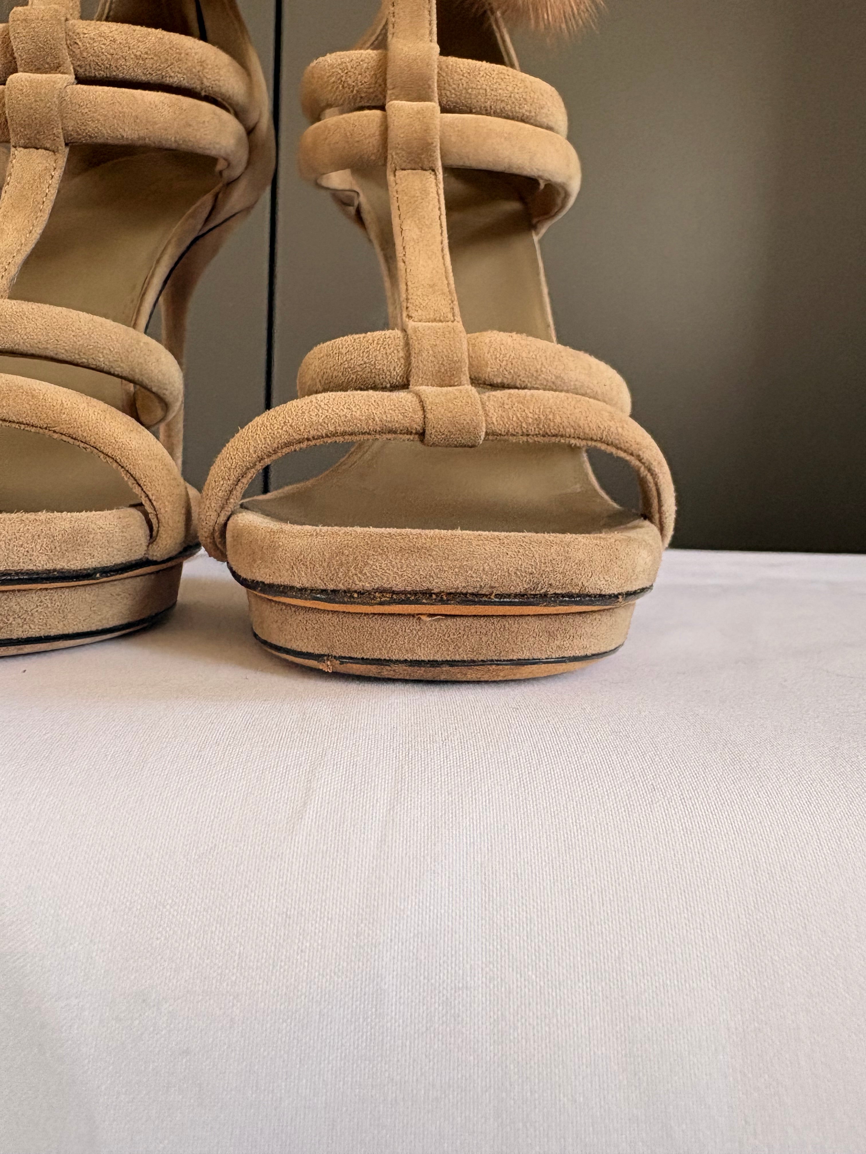 Gucci Mink Fur Heels