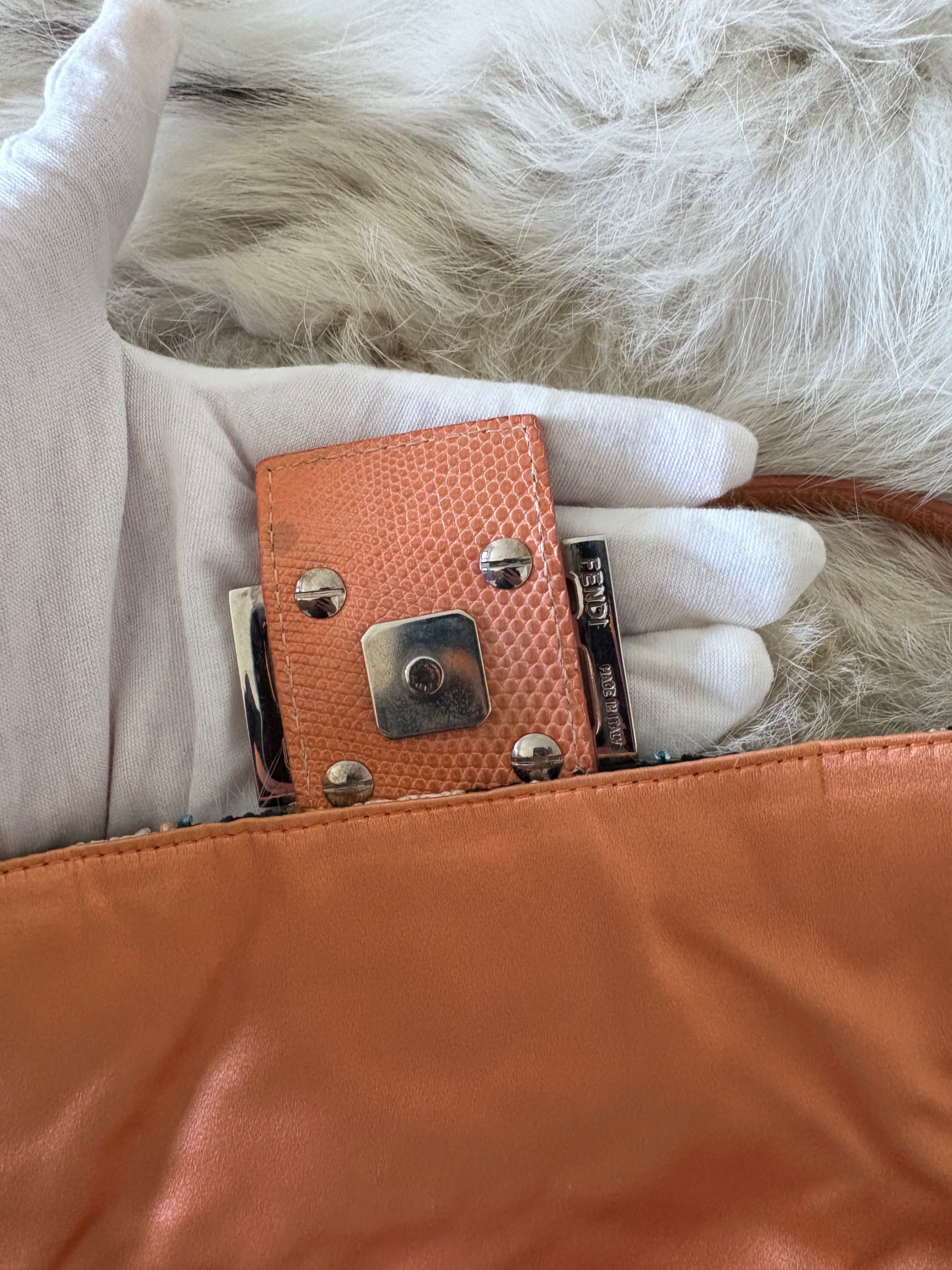 Fendi Baguette Embellished Swirl Pattern
