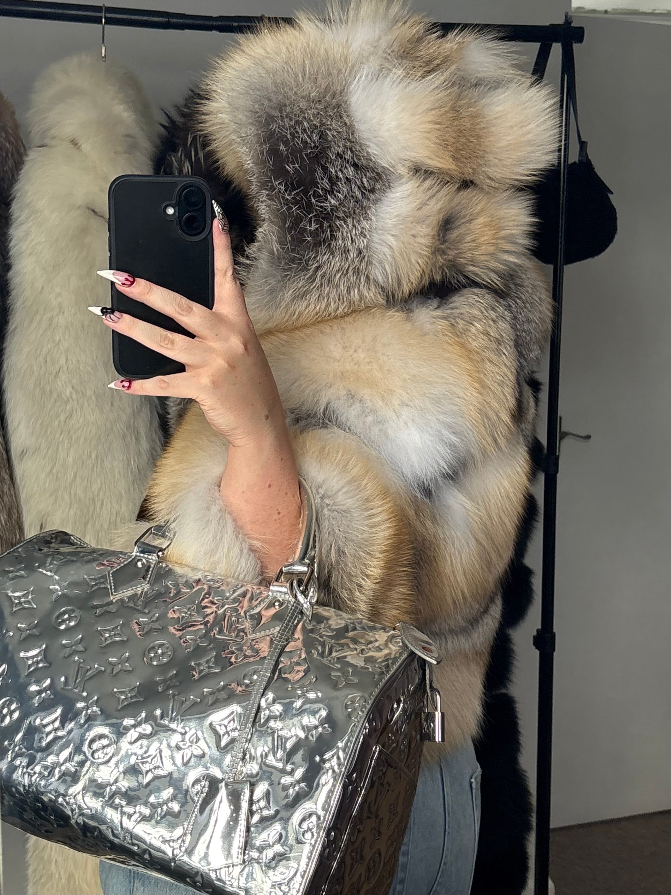 Vintage Fox Fur Bomber