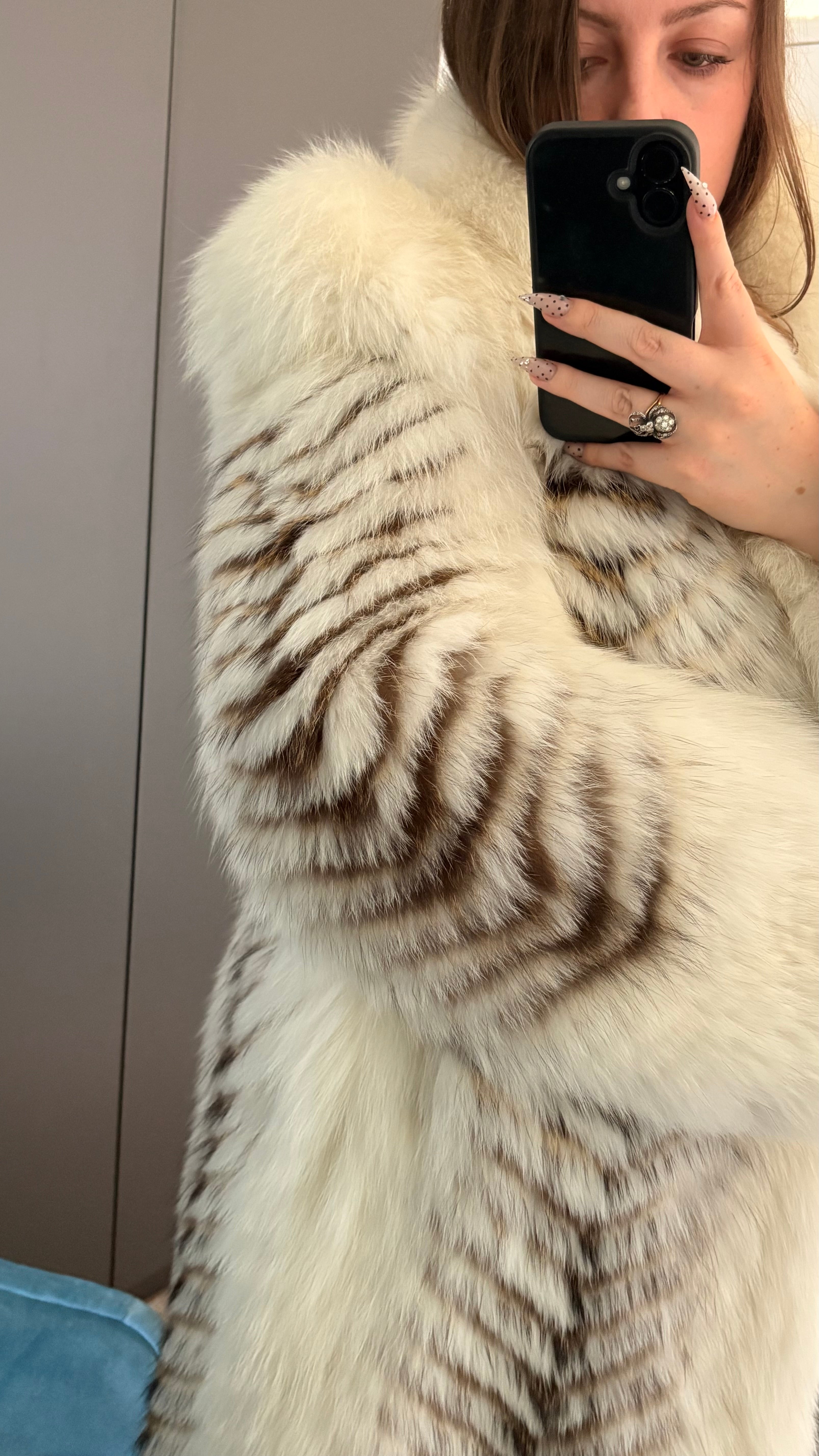 Vintage fox fur coat