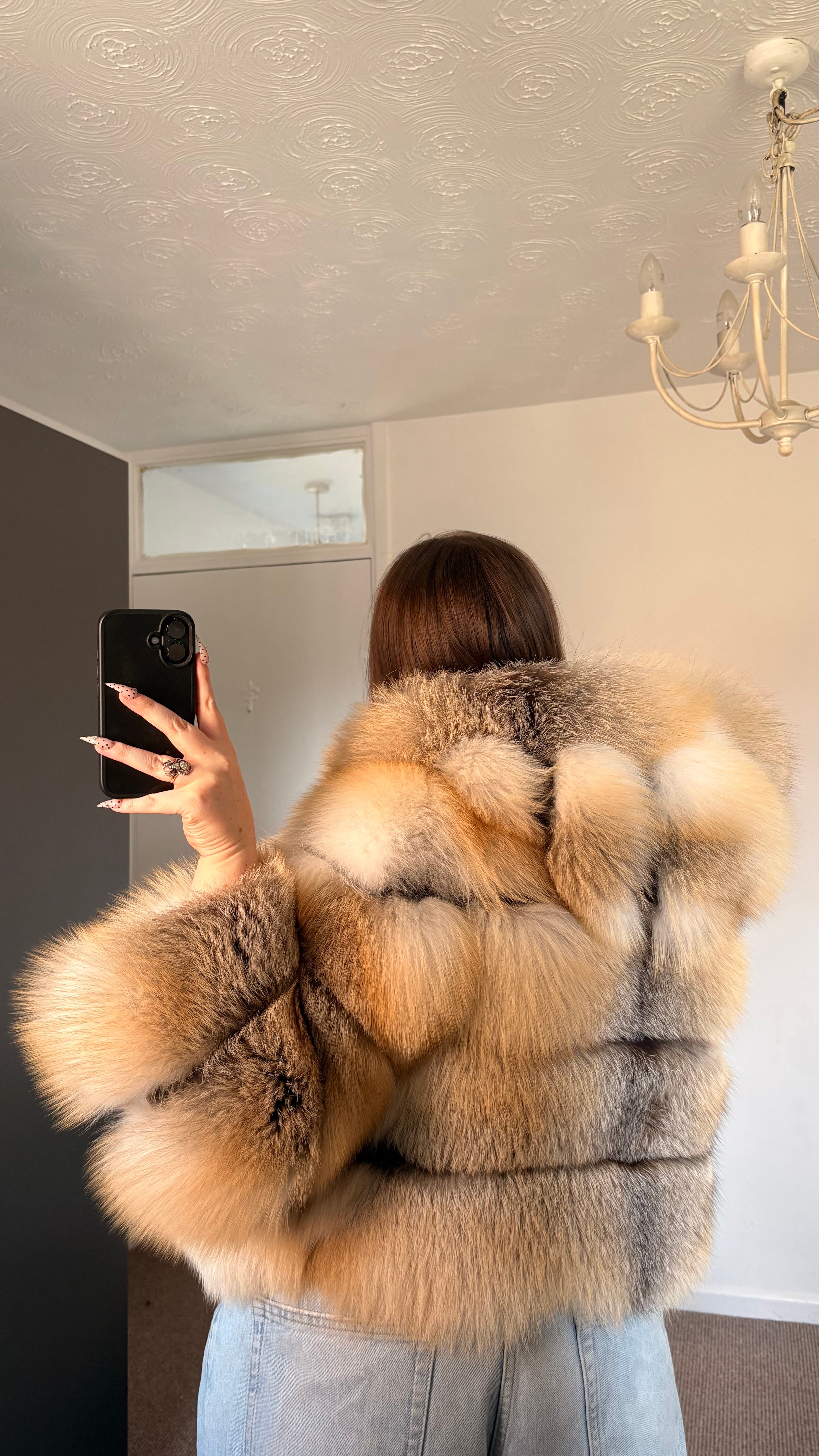 Vintage Fox Fur Bomber