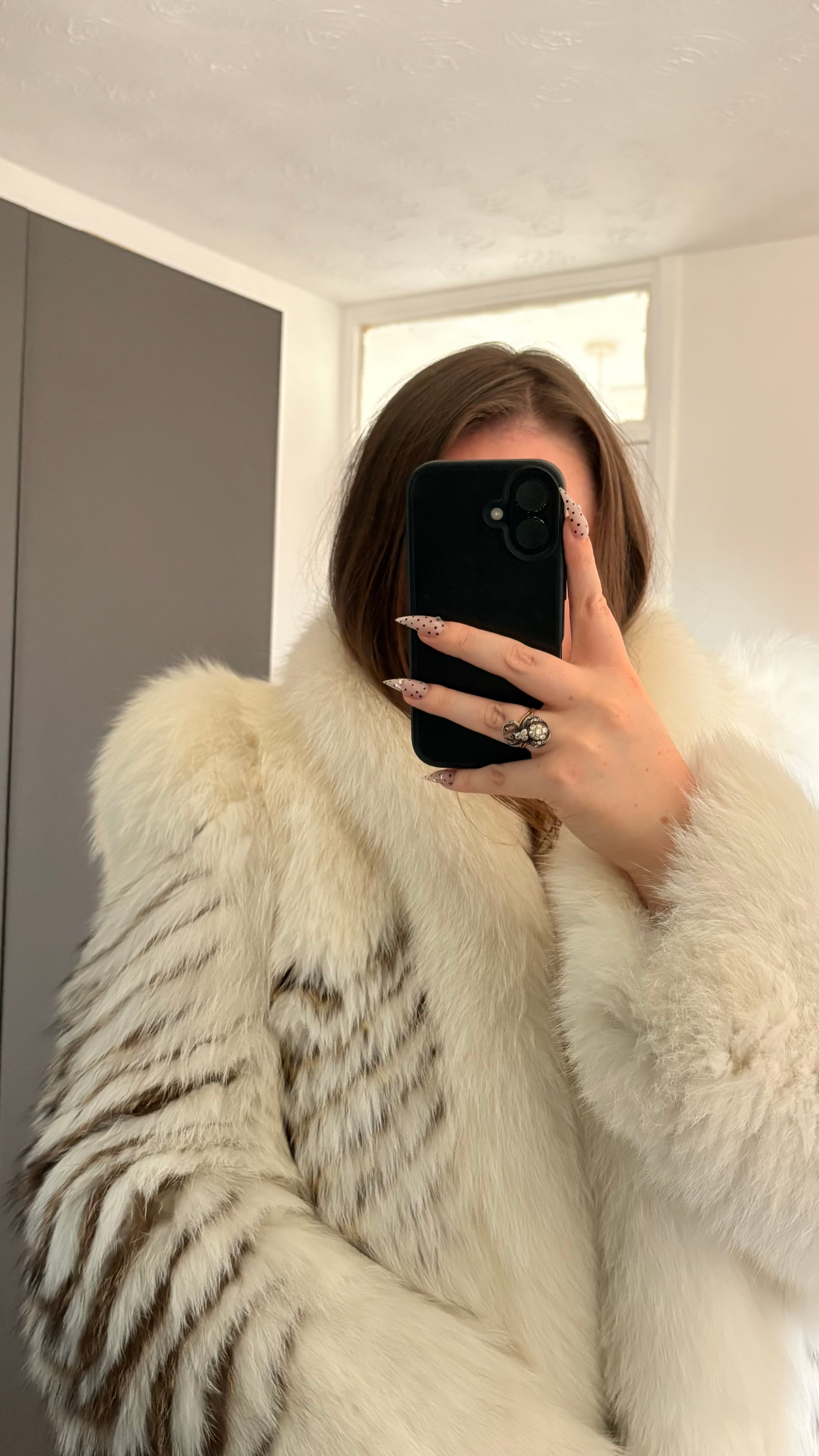 Vintage fox fur coat
