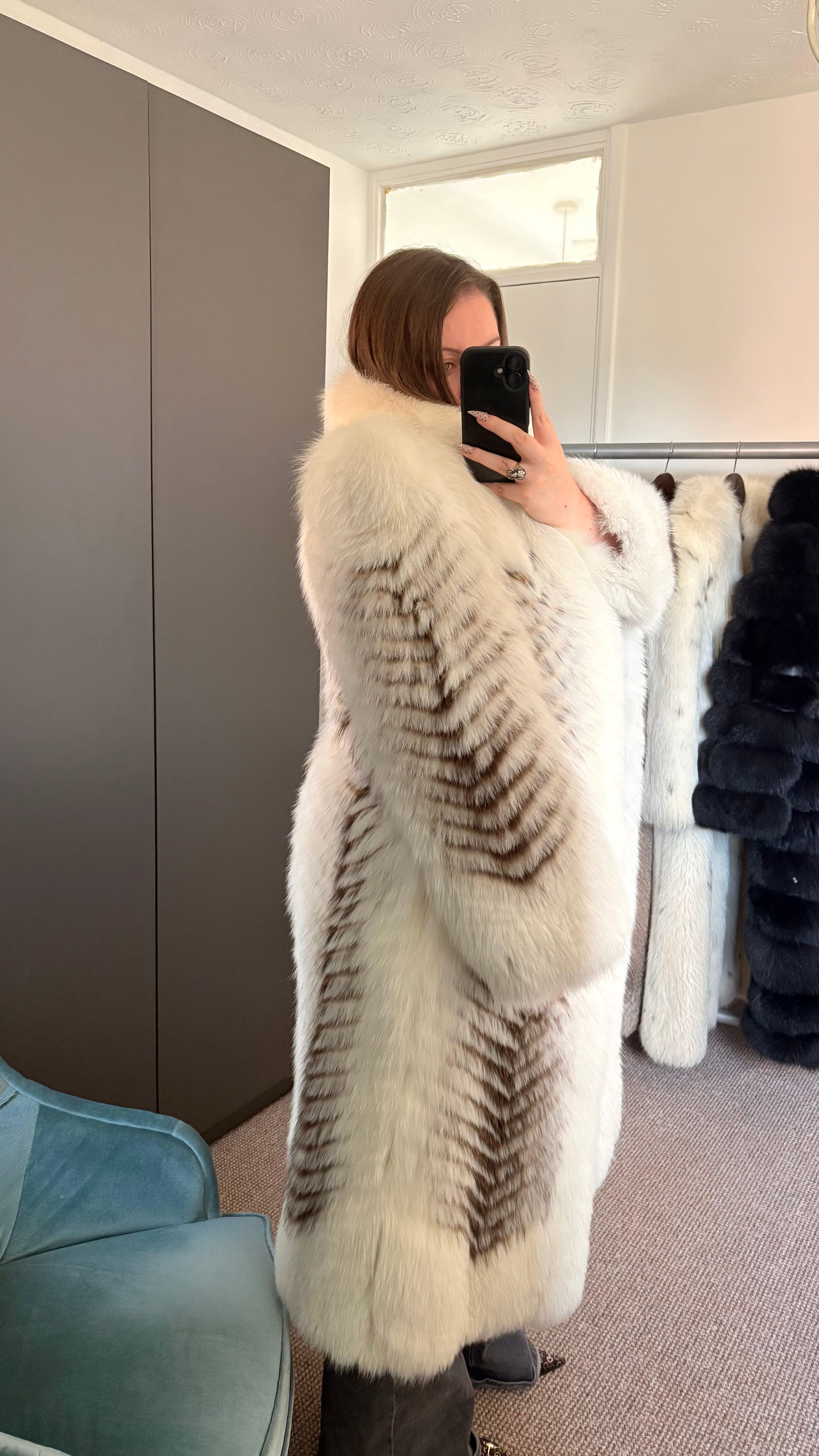 Vintage fox fur coat