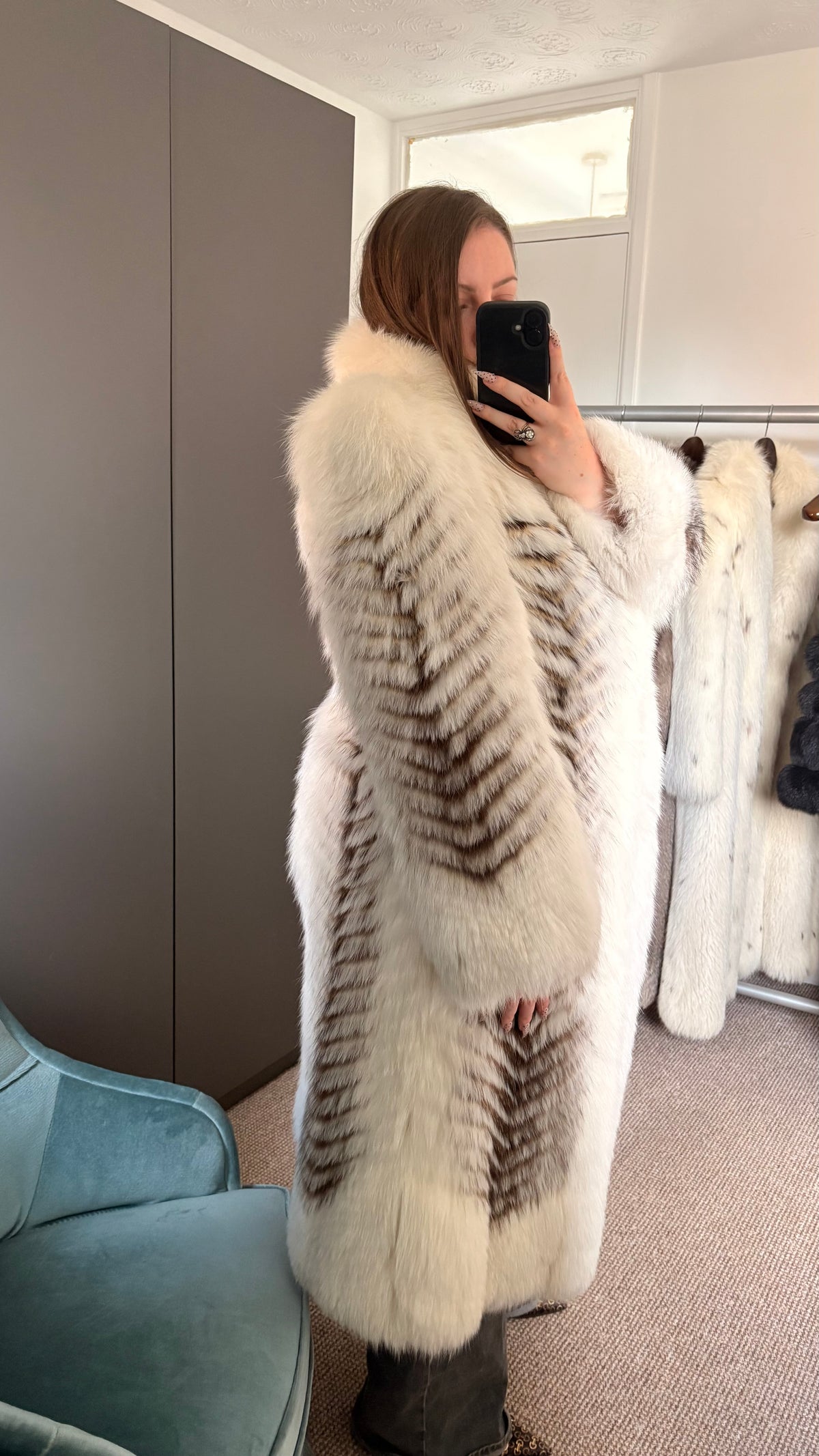 Vintage fox fur coat