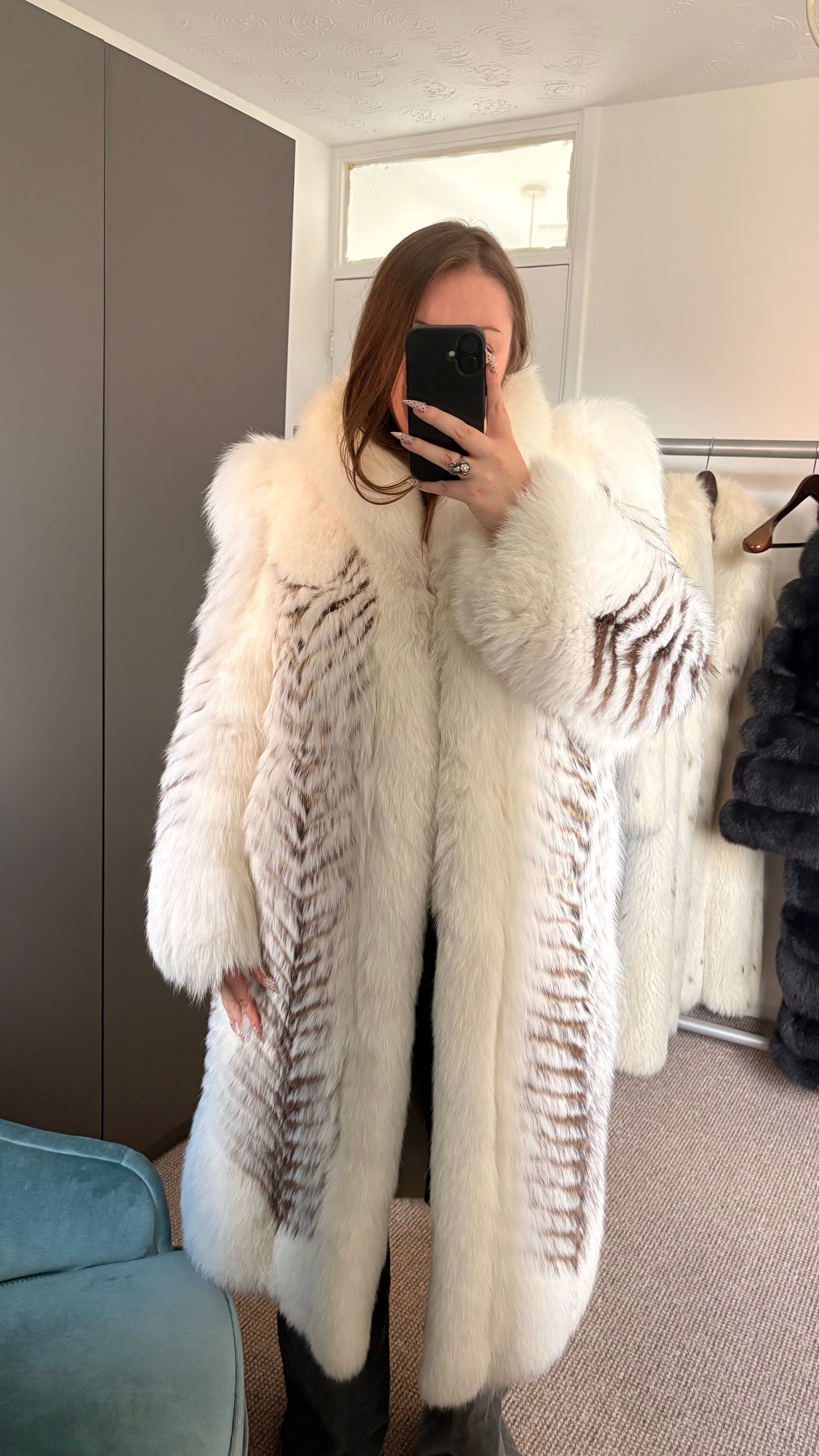Vintage fox fur coat