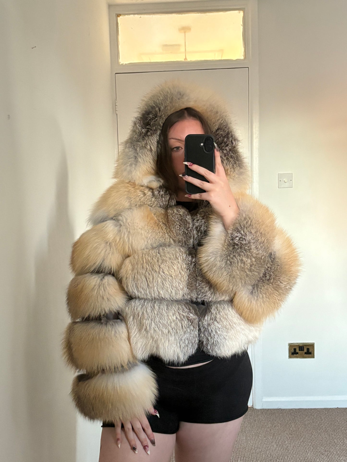 Vintage Fox Fur Bomber