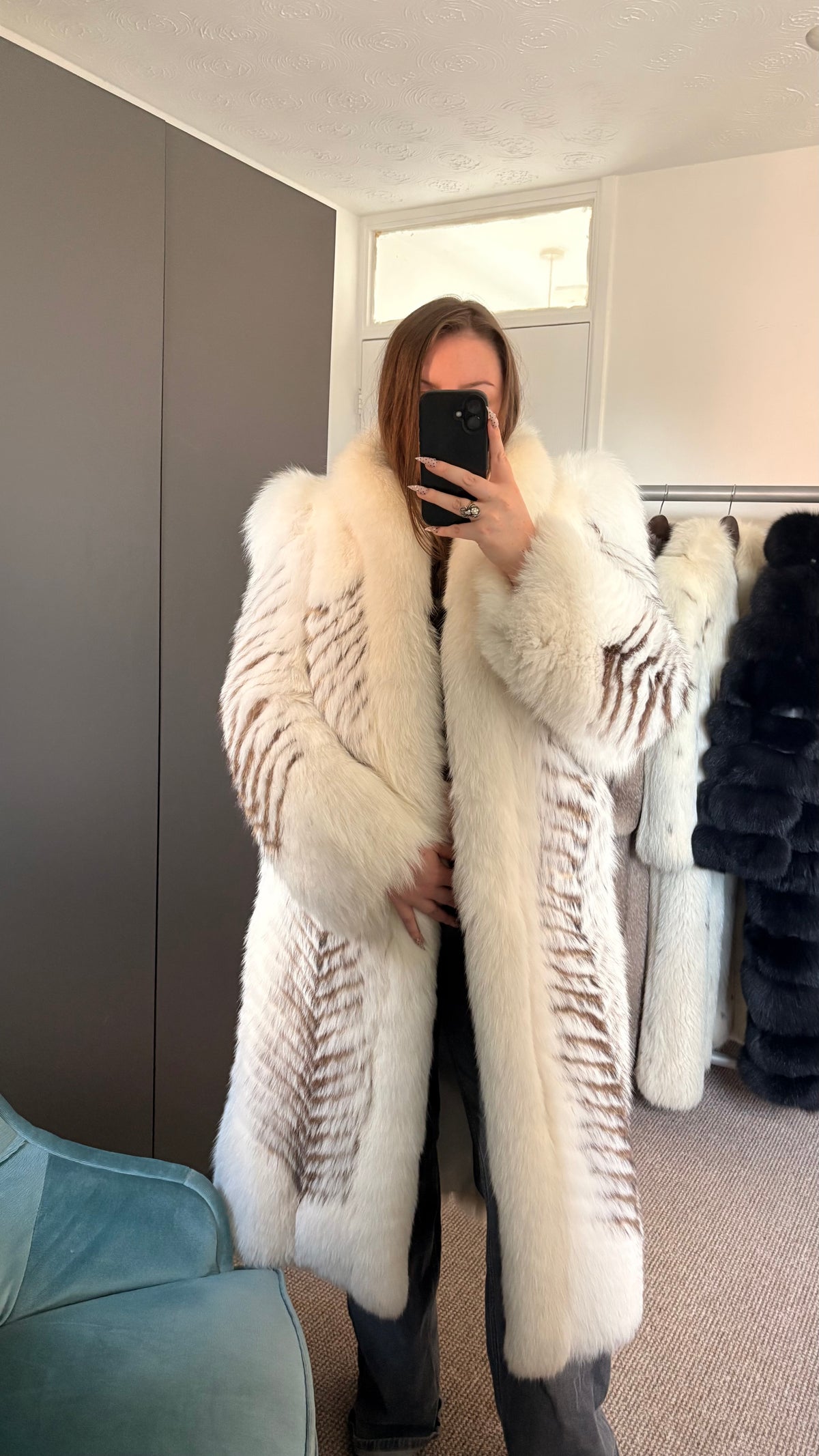 Vintage fox fur coat