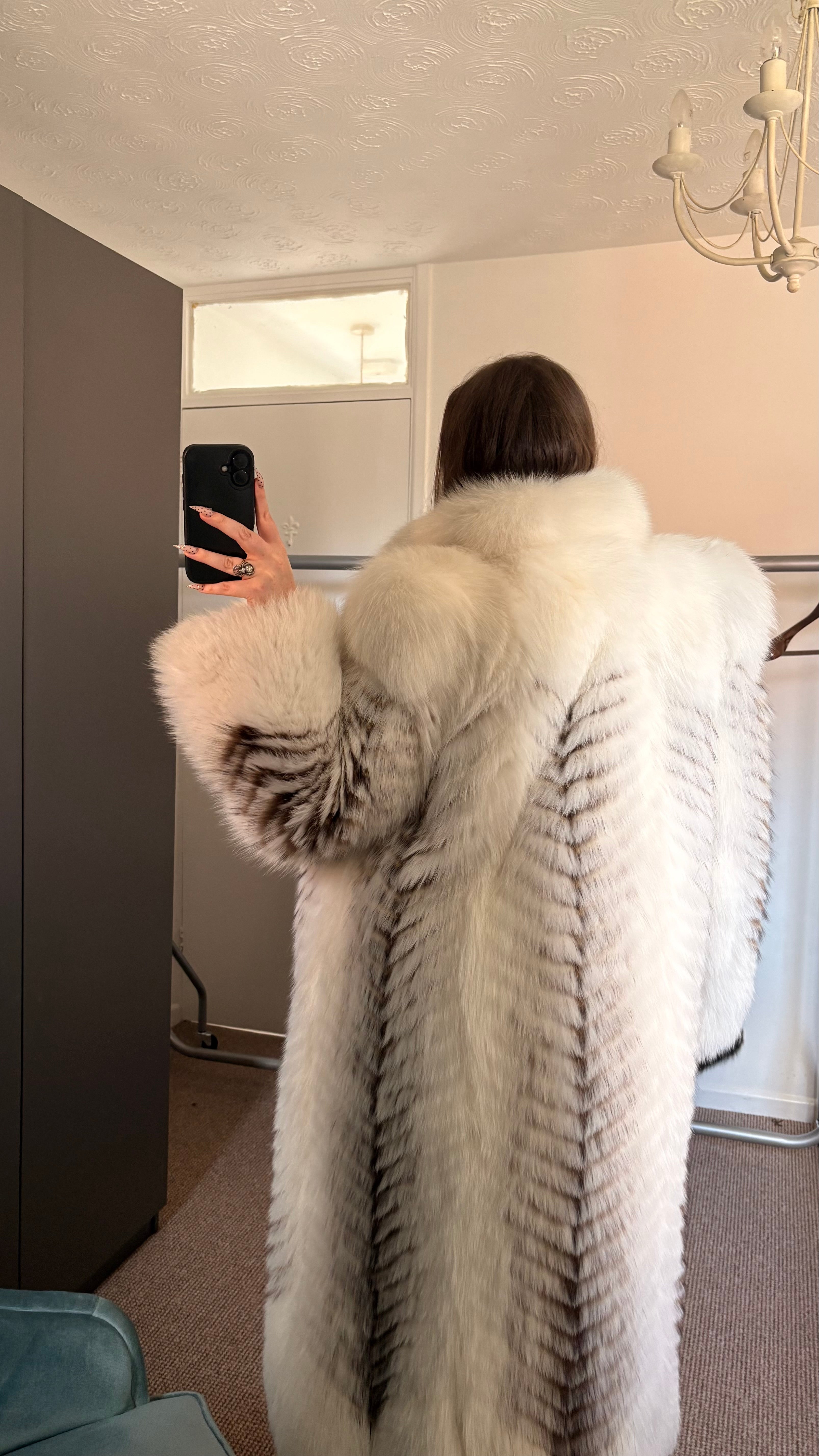 Vintage fox fur coat