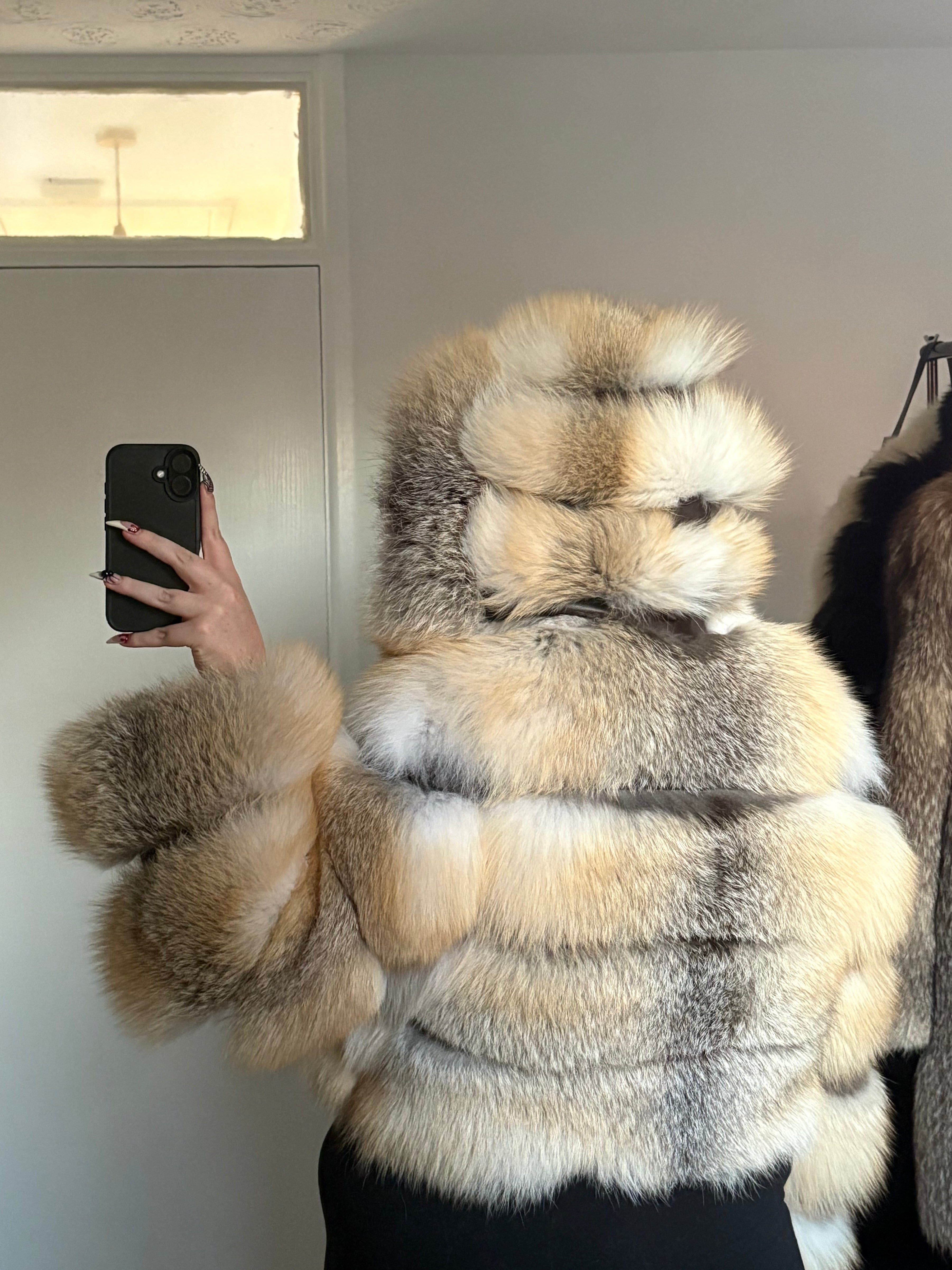 Vintage Fox Fur Bomber