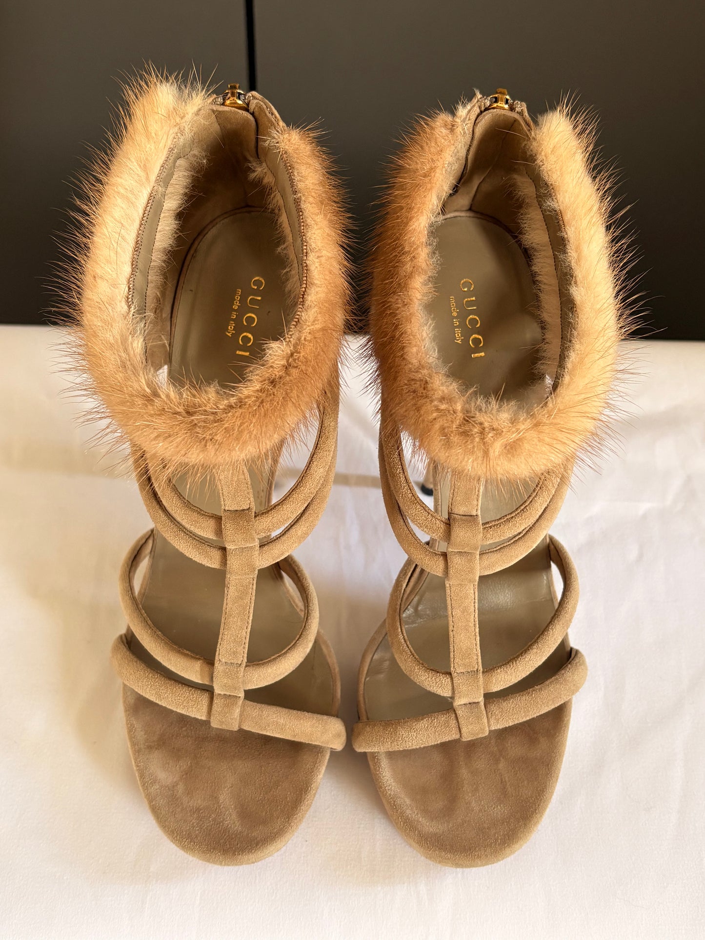 Gucci Mink Fur Heels
