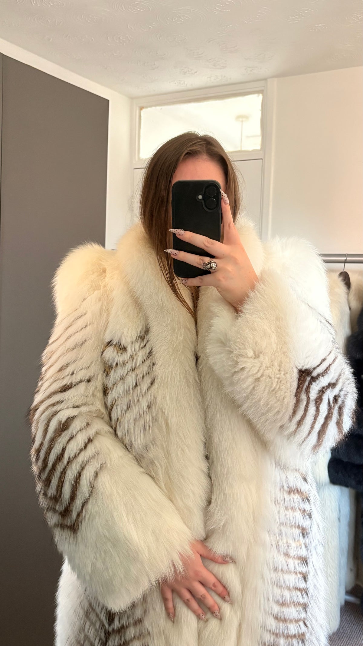 Vintage fox fur coat